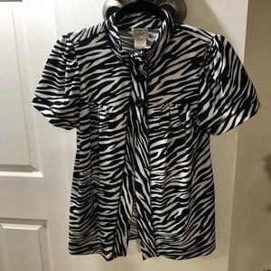 Zebra striped Junior Large top